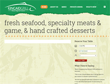 Tablet Screenshot of kincaidgrill.com